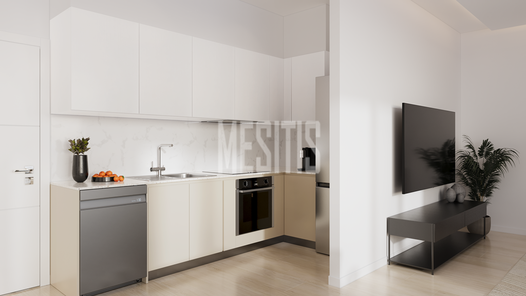 Seaview Luxury 1 Bedroom Apartment For Sale In Leivadia, Larnaca - With Communal Swimming Pool & Gym #37241-7