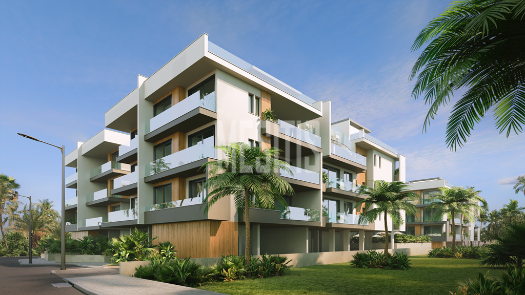 Seaview Luxury 1 Bedroom Apartment For Sale In Leivadia, Larnaca - With Communal Swimming Pool & Gym #37241-2