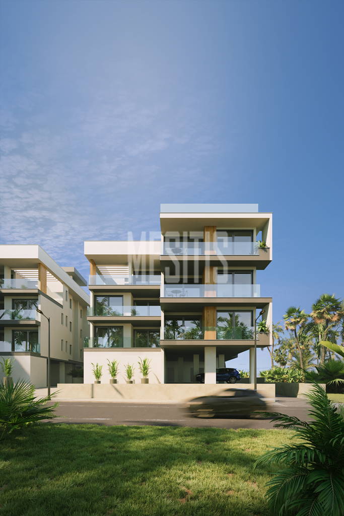 Seaview Luxury 1 Bedroom Apartment For Sale In Leivadia, Larnaca - With Communal Swimming Pool & Gym #37241-18