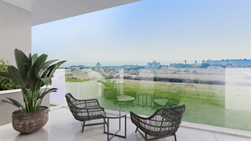 Seaview Luxury 1 Bedroom Apartment For Sale In Leivadia, Larnaca - With Communal Swimming Pool & Gym